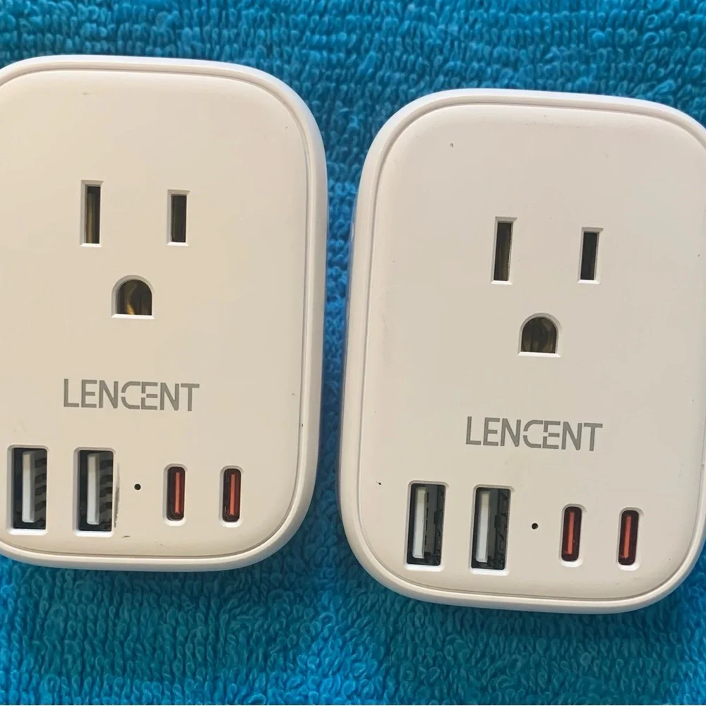 Dual USB Wall Charger Adapter - White